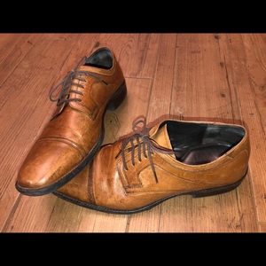 Johnston & Murphy Men’s Larsey Oxford Tan Leather